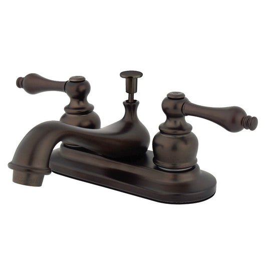 Restoration 4 Inch Centerset Bathroom Faucet in Oil Rubbed Bronze