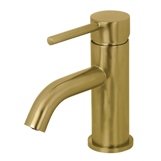 Concord Single-Hole Bathroom Faucet in Brushed Brass