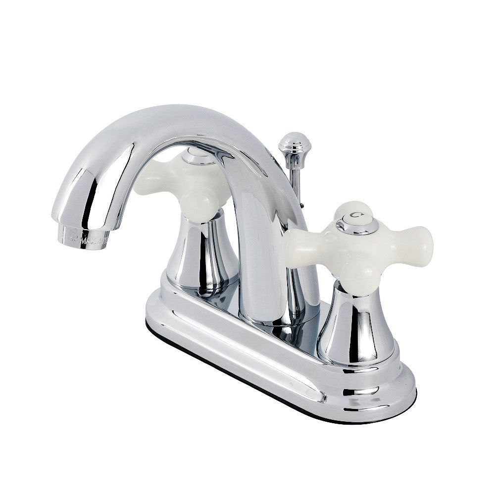 English Vintage 4 Inch Centerset Bathroom Faucet in Polished Chrome