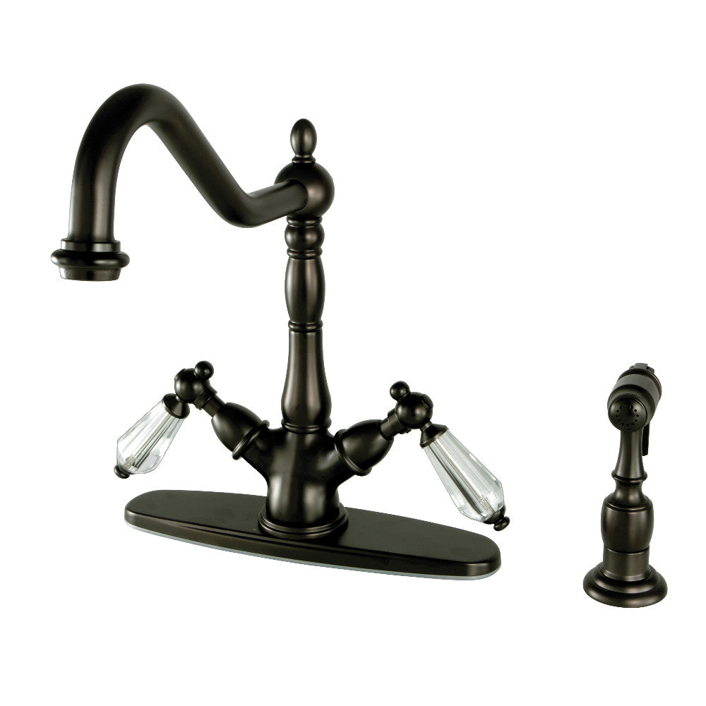 Wilshire Two Handle Single-Hole Kitchen Faucet in Oil Rubbed Bronze