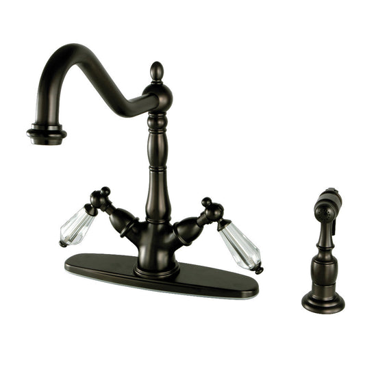 Wilshire Two Handle Single-Hole Kitchen Faucet in Oil Rubbed Bronze