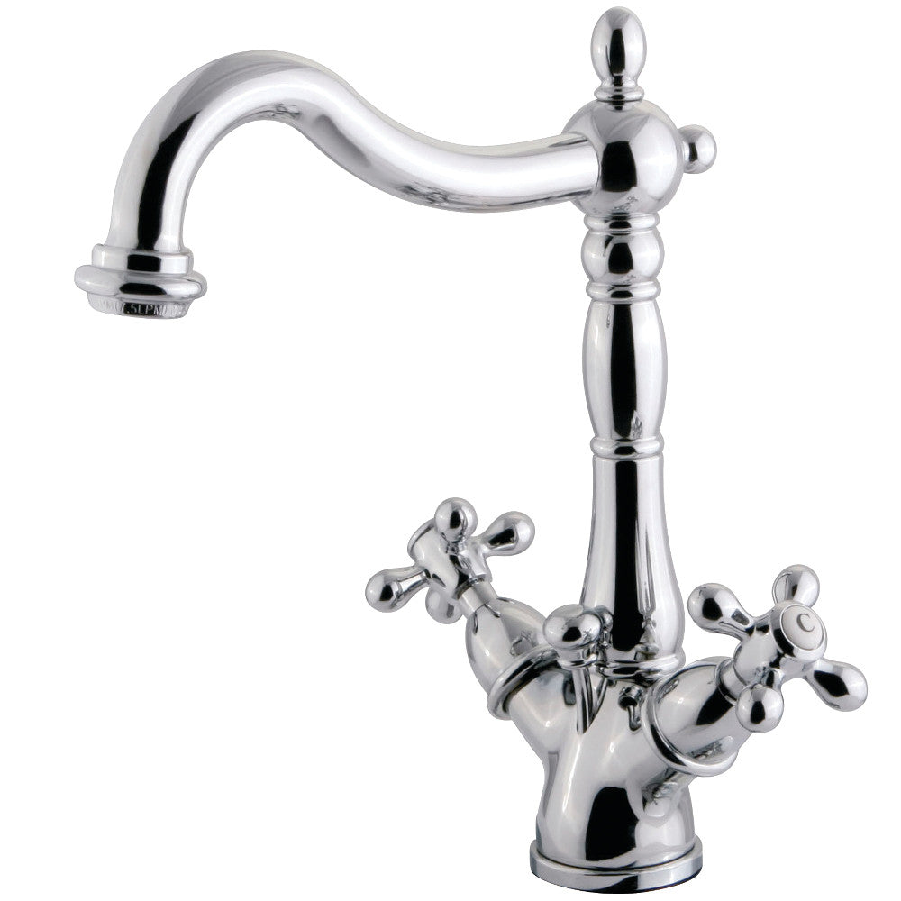 Heritage 4 Inch Centerset Bathroom Faucet in Polished Chrome