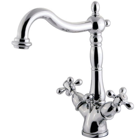 Heritage 4 Inch Centerset Bathroom Faucet in Polished Chrome