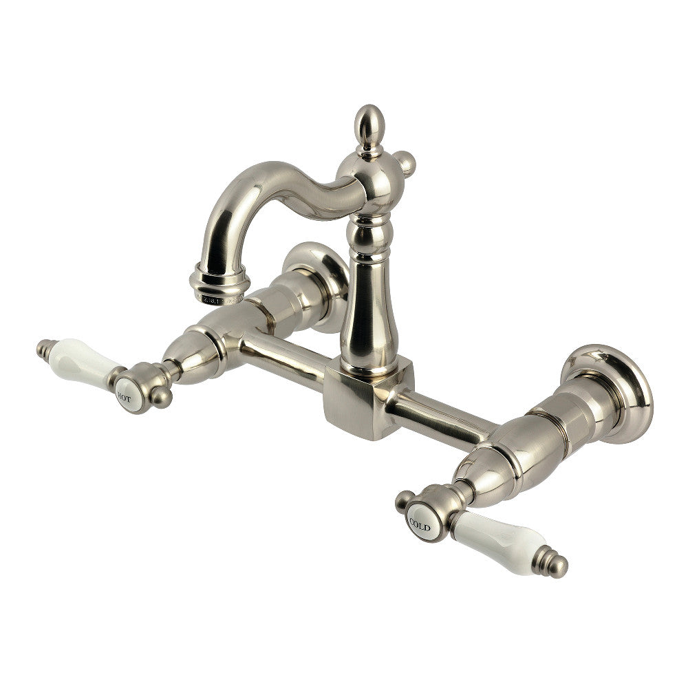 Bel-Air Wall Mount Kitchen Faucet in Brushed Nickel