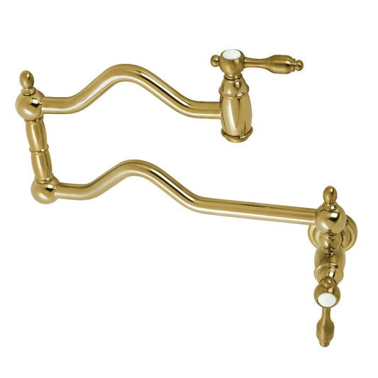 Tudor Pot Filler Faucet in Brushed Brass