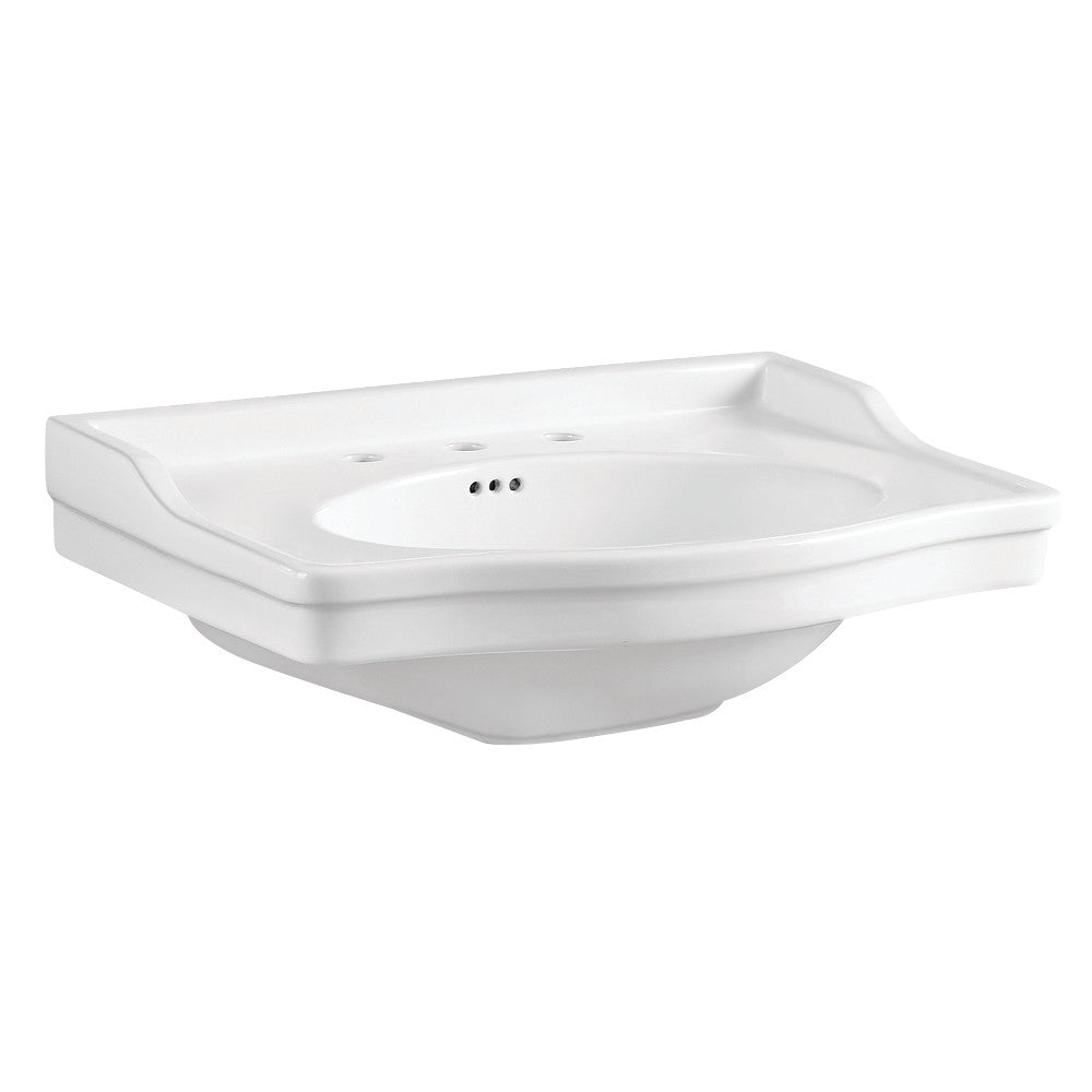 Victorian 29.94 Inch Console Sink in White