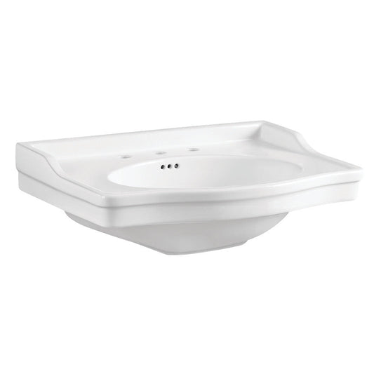 Victorian 29.94 Inch Console Sink in White
