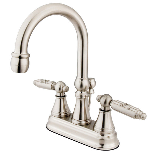 Georgian 4 Inch Centerset Bathroom Faucet in Brushed Nickel