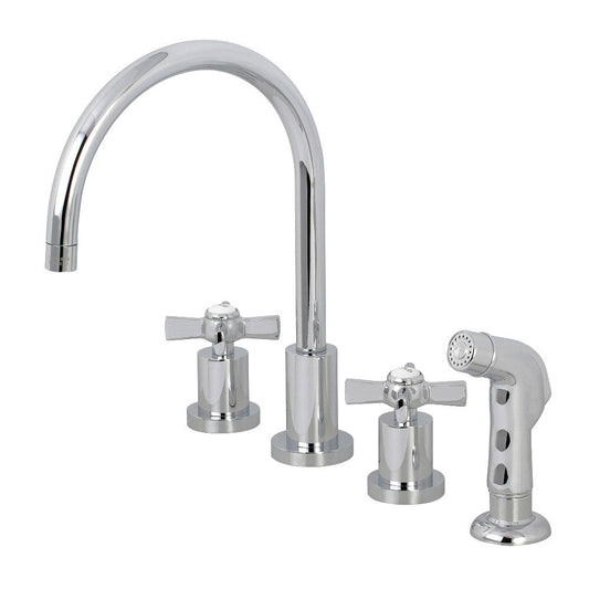 Millennium Widespread Kitchen Faucet in Polished Chrome