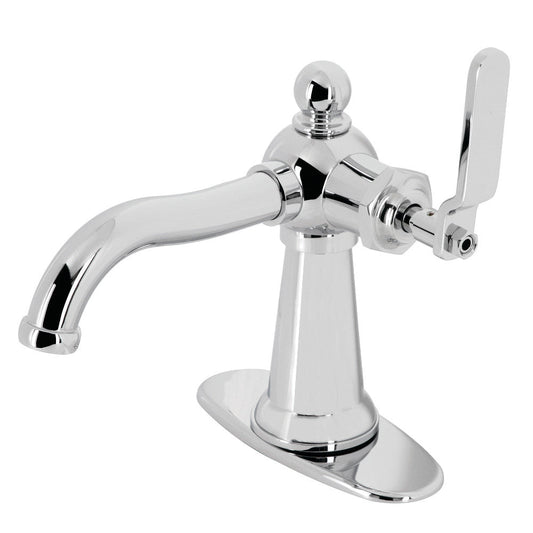 Knight Single-Hole Bathroom Faucet in Polished Chrome