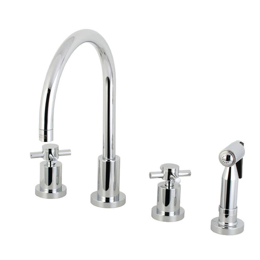 Concord Widespread Kitchen Faucet in Polished Chrome