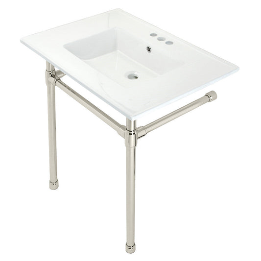 Dreyfuss 31.13 Inch Console Sink in White