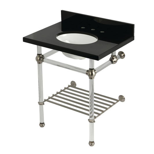 Templeton 30 Inch Console Sink in Brushed Nickel