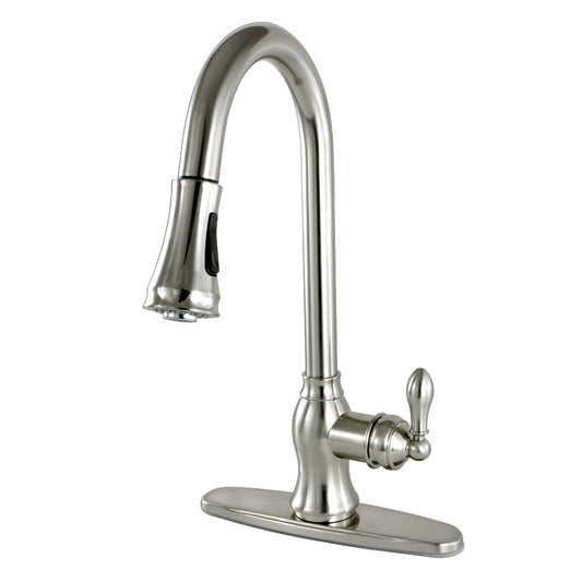 American Classic Pull-Down Kitchen Faucet in Brushed Nickel