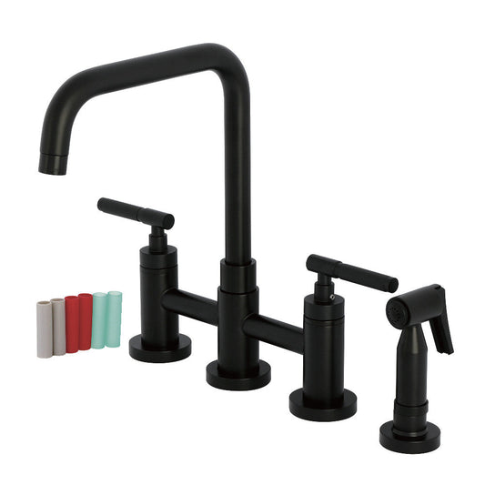 Kaiser Bridge Kitchen Faucet in Matte Black