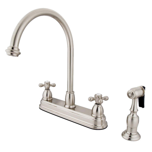 Restoration Centerset Kitchen Faucet in Brushed Nickel