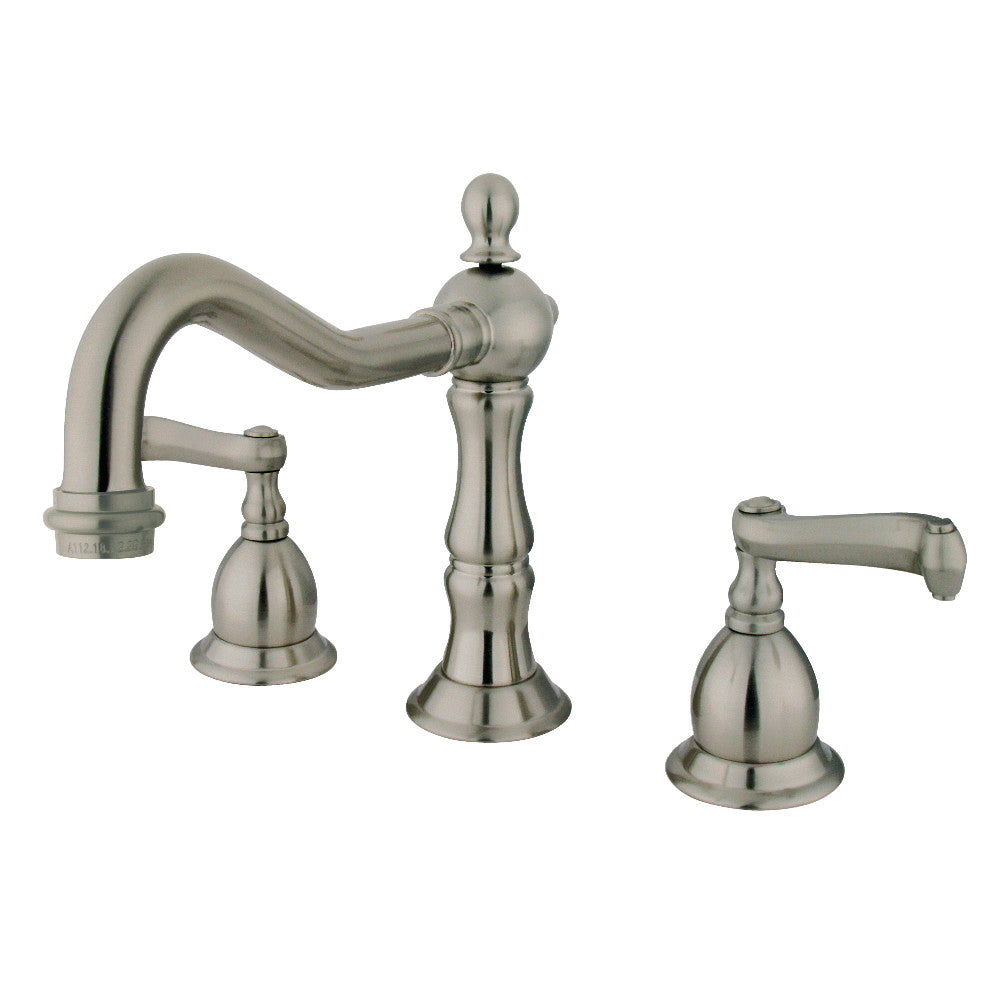 Heritage Widespread Bathroom Faucet in Brushed Nickel