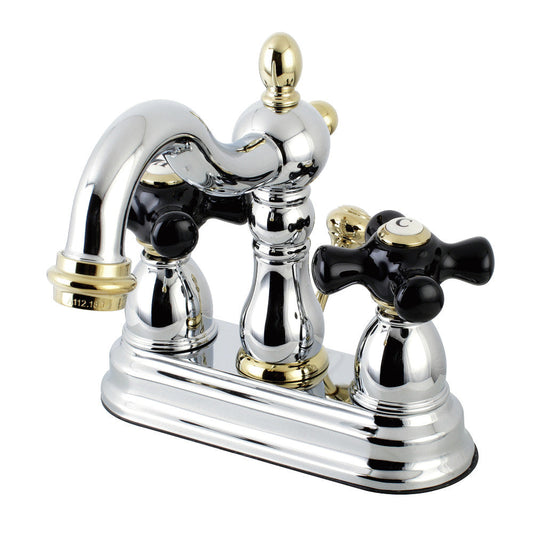Duchess 4 Inch Centerset Bathroom Faucet in Polished Chrome/Polished Brass