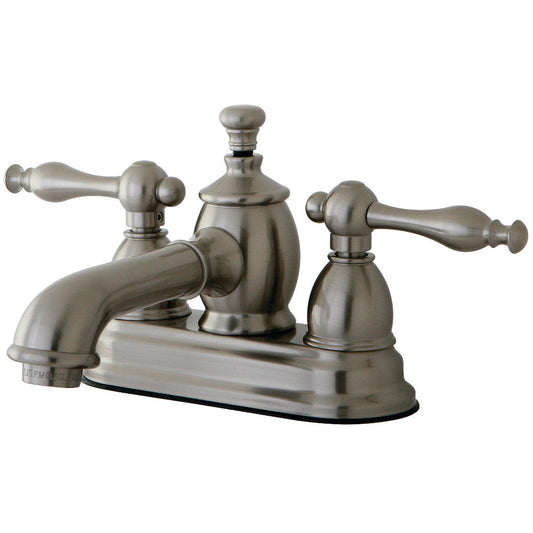 Naples 4 Inch Centerset Bathroom Faucet in Brushed Nickel