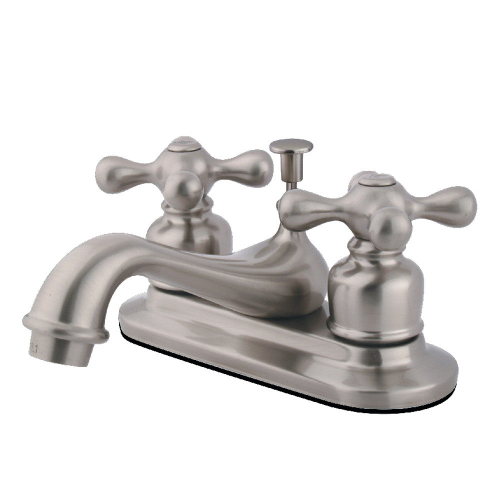 Restoration 4 Inch Centerset Bathroom Faucet in Brushed Nickel