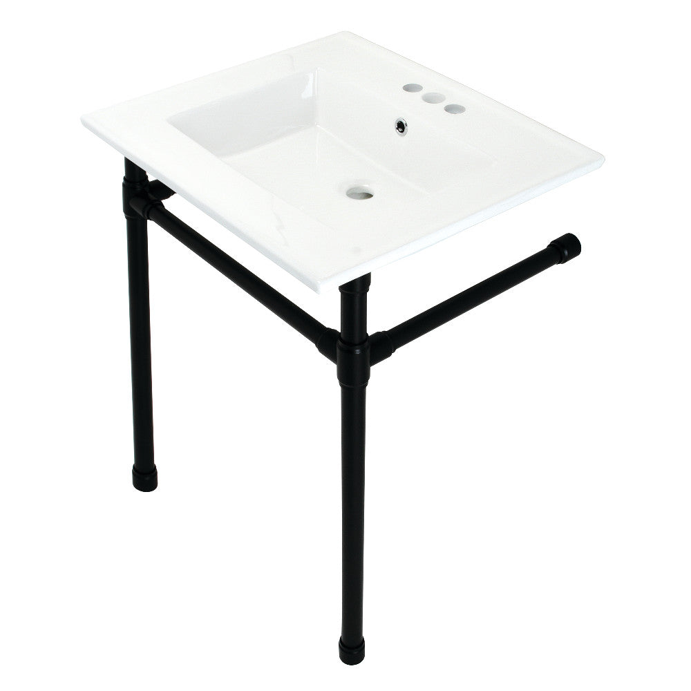Dreyfuss 25.19 Inch Console Sink in White
