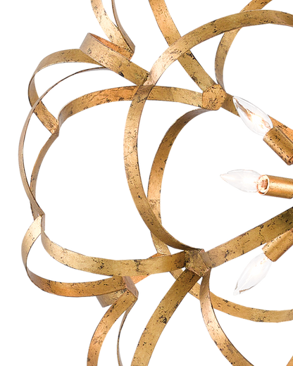 Sappho Gold Orb Chandelier