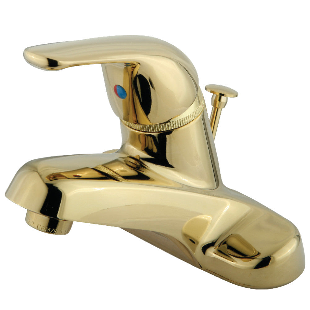 Chatham 4 Inch Centerset Bathroom Faucet in Polished Brass