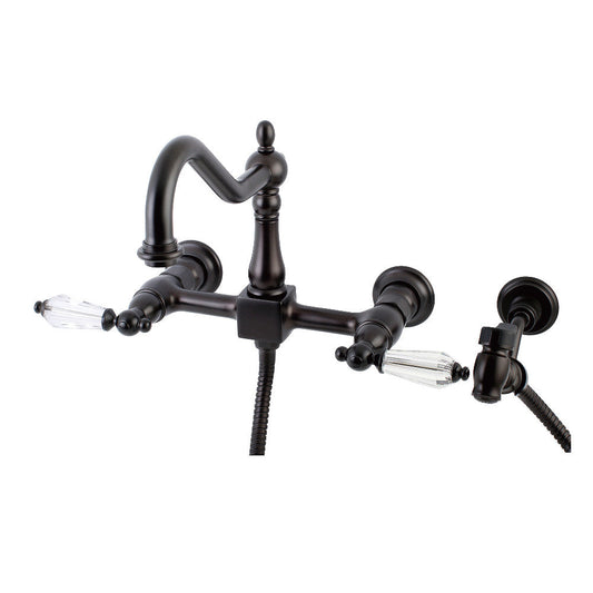 Wilshire Wall Mount Kitchen Faucet in Oil Rubbed Bronze