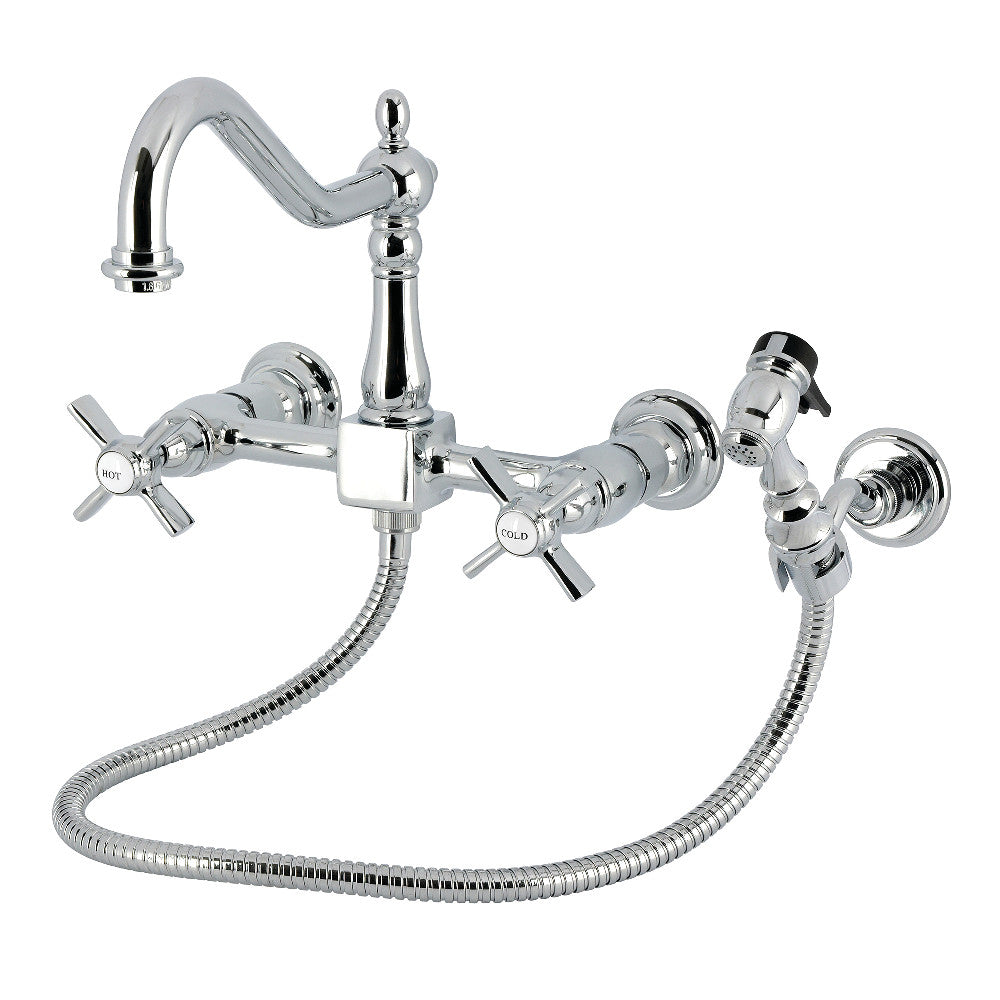 Millennium Wall Mount Kitchen Faucet in Polished Chrome