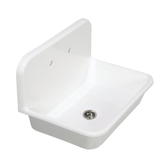 Arcticstone 30 Inch Drop-In Kitchen Sink in White