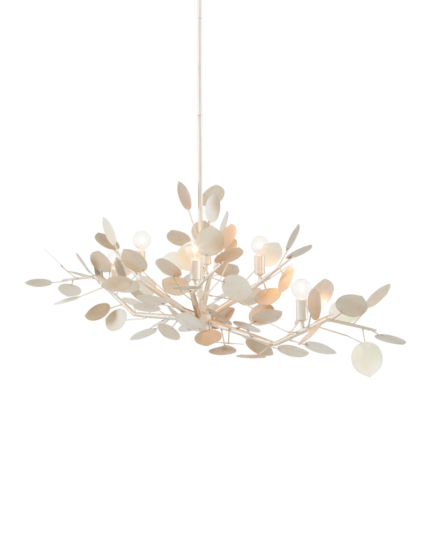 Lunaria Silver Oval Chandelier