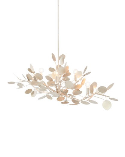 Lunaria Silver Oval Chandelier