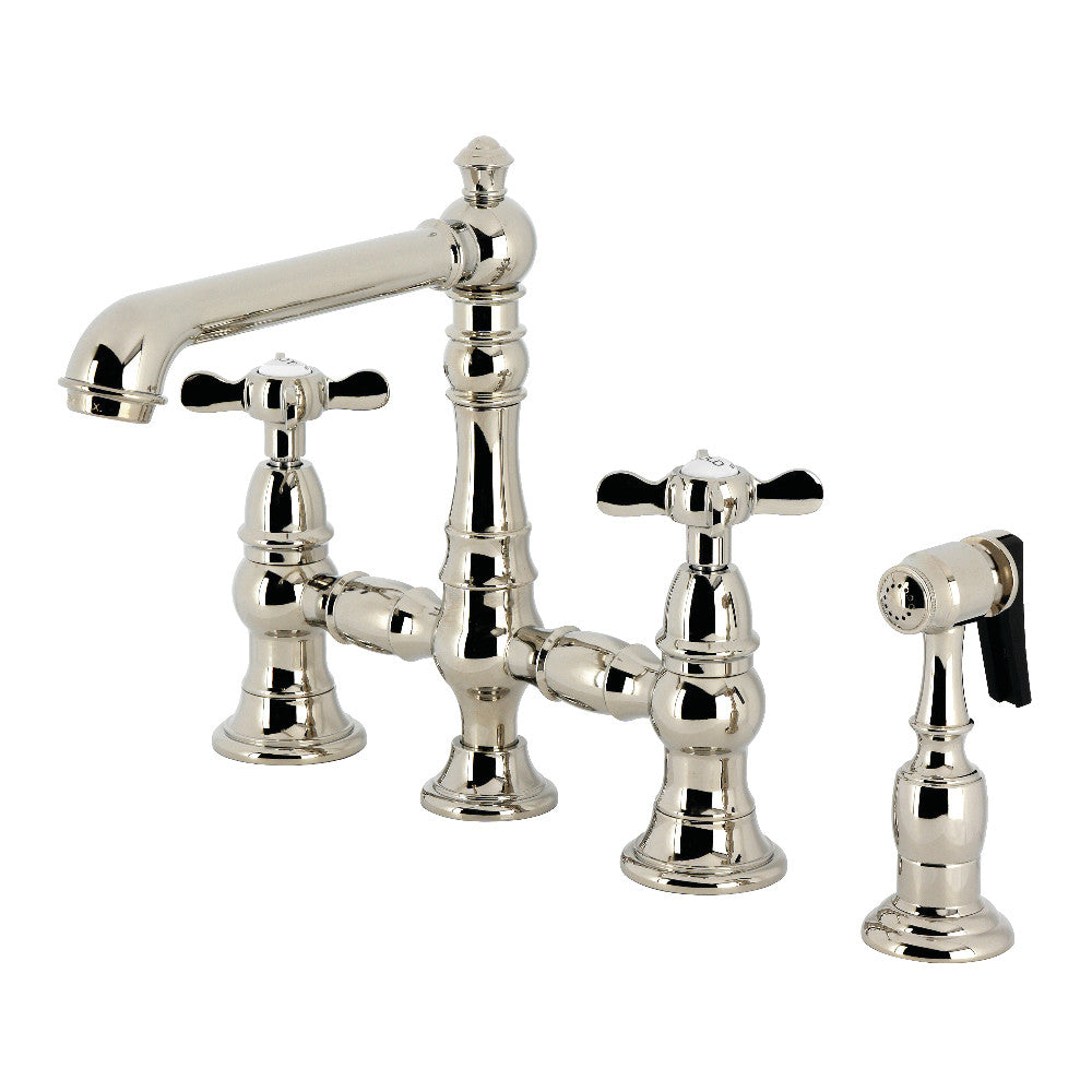Essex Bridge Kitchen Faucet in Polished Nickel