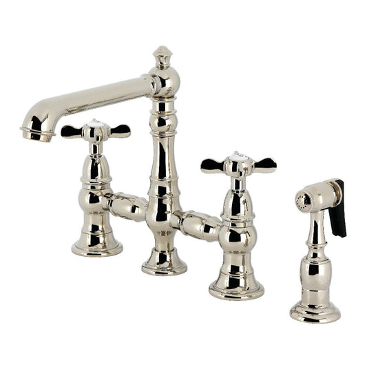 Essex Bridge Kitchen Faucet in Polished Nickel