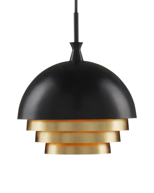 Salviati Large Black & Gold Pendant