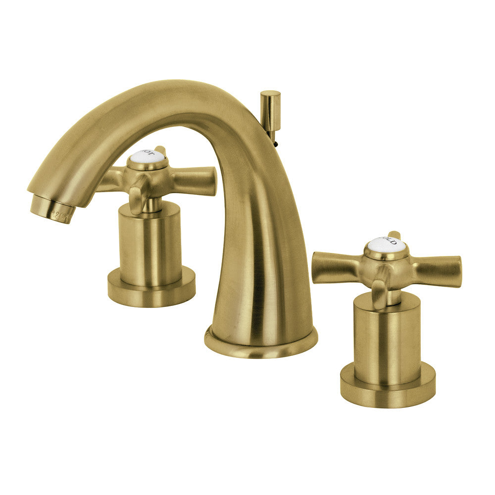 Millennium Widespread Bathroom Faucet in Brushed Brass