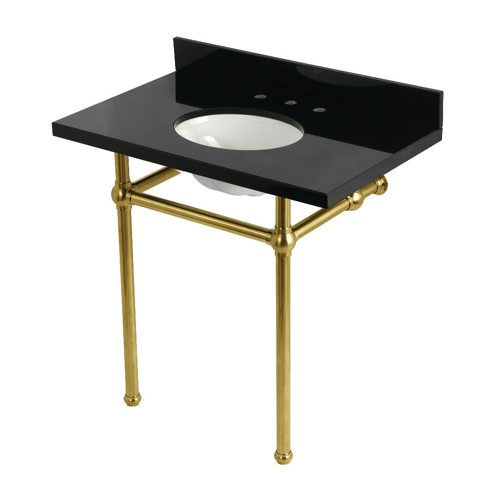 Templeton 36 Inch Console Sink in Brushed Brass