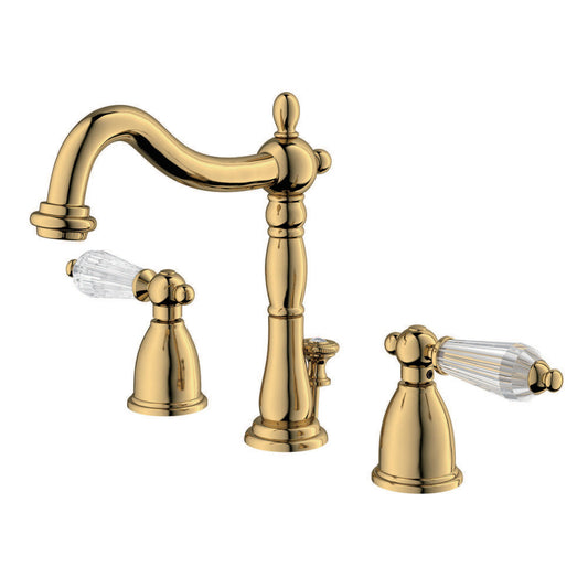 Wilshire Widespread Bathroom Faucet in Polished Brass