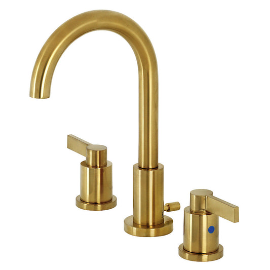 NuvoFusion Widespread Bathroom Faucet in Brushed Brass