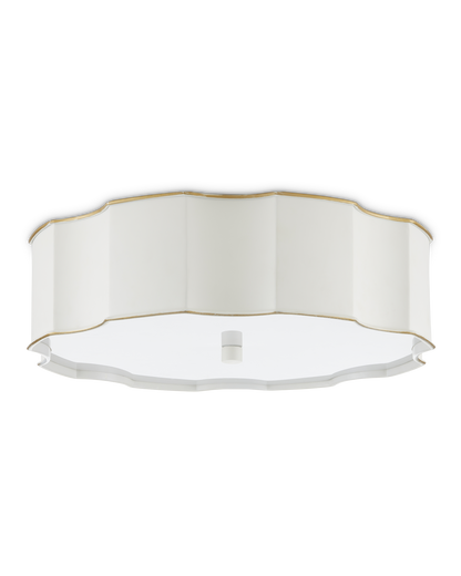 Wexford White Flush Mount