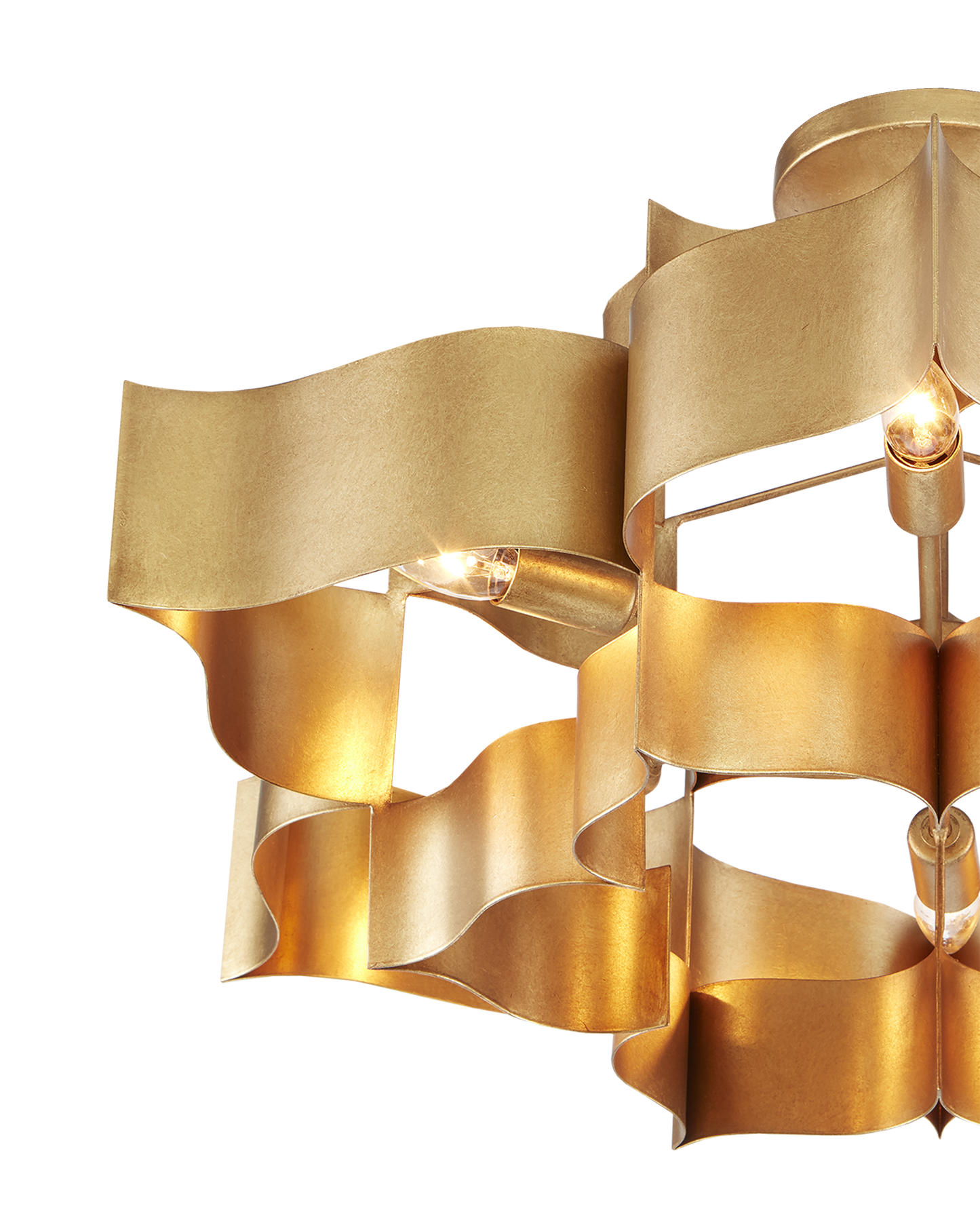 Grand Lotus Large Gold Chandelier