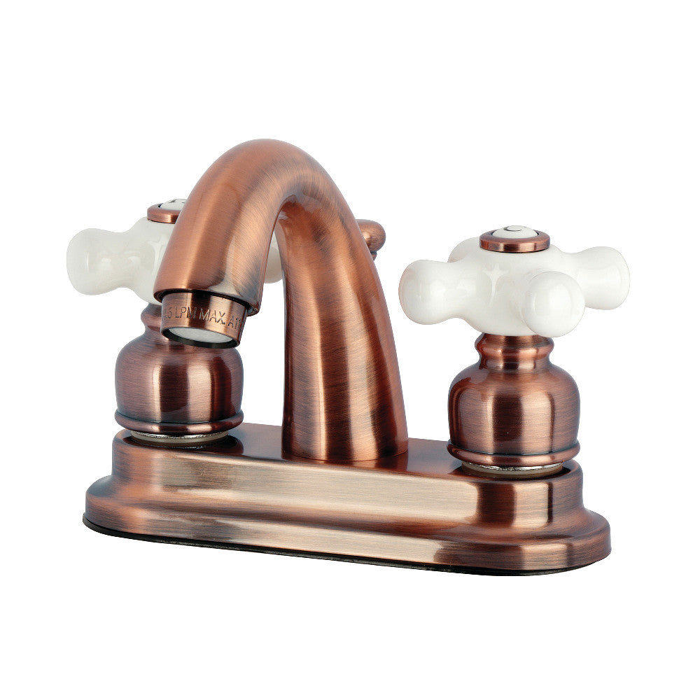 Restoration 4 Inch Centerset Bathroom Faucet in Antique Copper