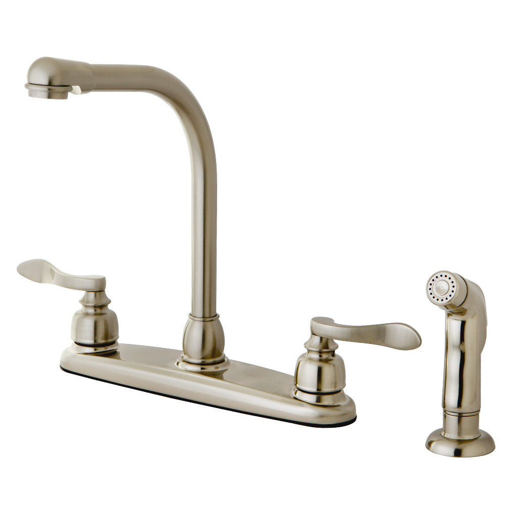 NuWave French Centerset Kitchen Faucet in Brushed Nickel