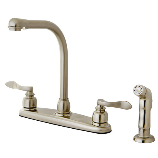 NuWave French Centerset Kitchen Faucet in Brushed Nickel