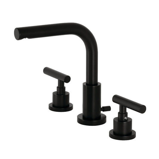 Manhattan Widespread Bathroom Faucet in Matte Black