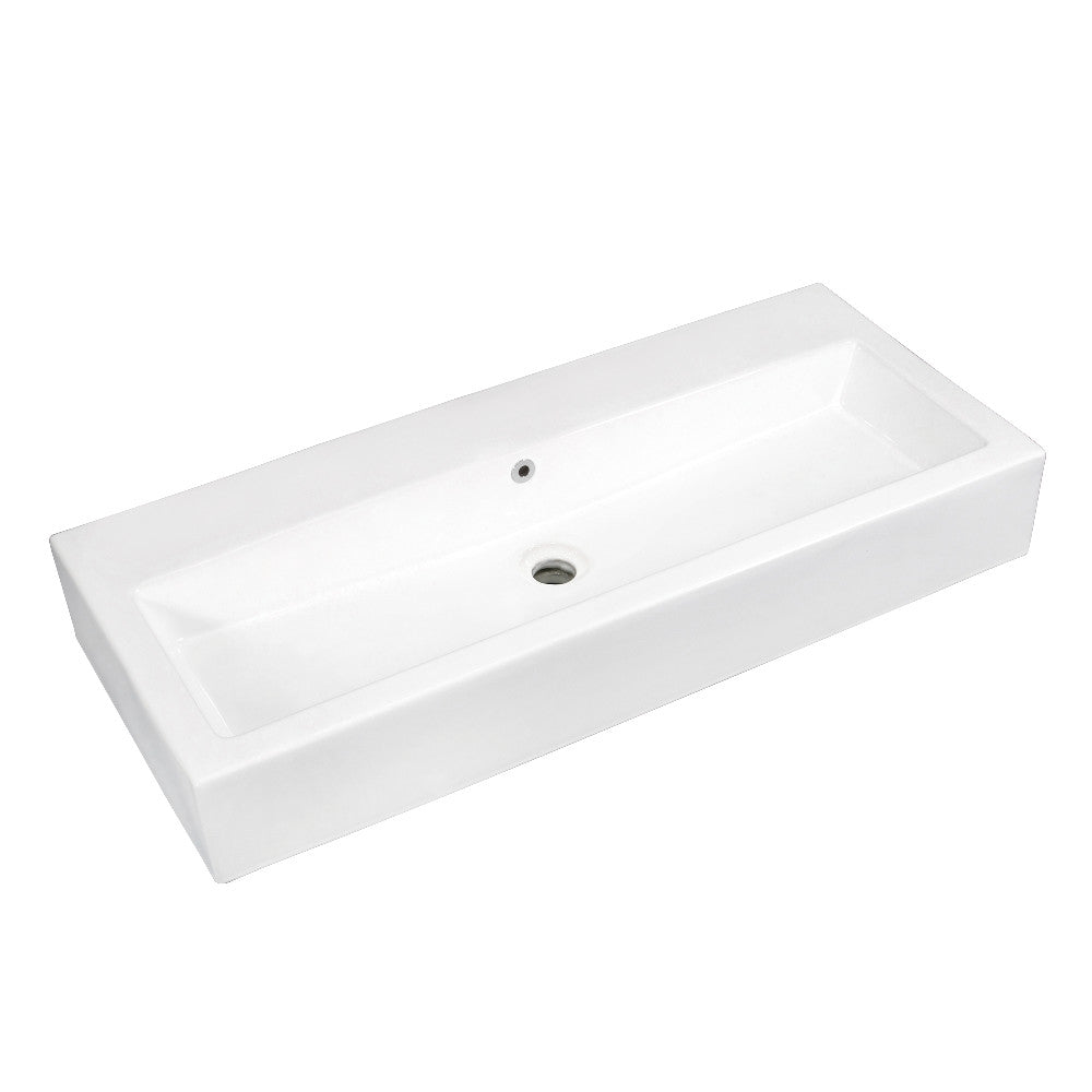 Anne 39.38 Inch Vessel Sink in White