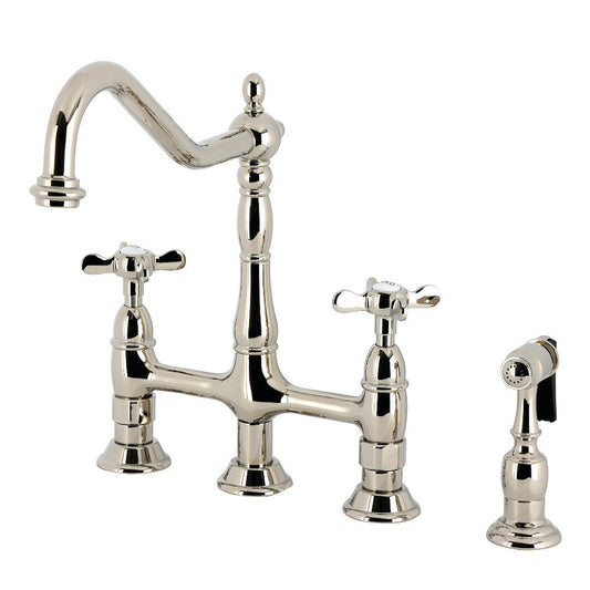 Essex Bridge Kitchen Faucet in Polished Nickel