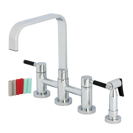 Kaiser Bridge Kitchen Faucet in Polished Chrome