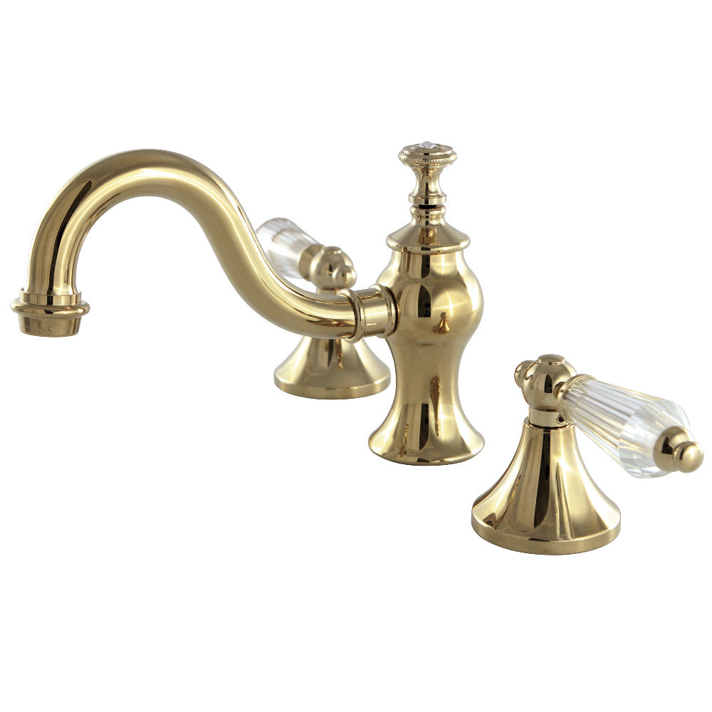 Wilshire Widespread Bathroom Faucet in Polished Brass