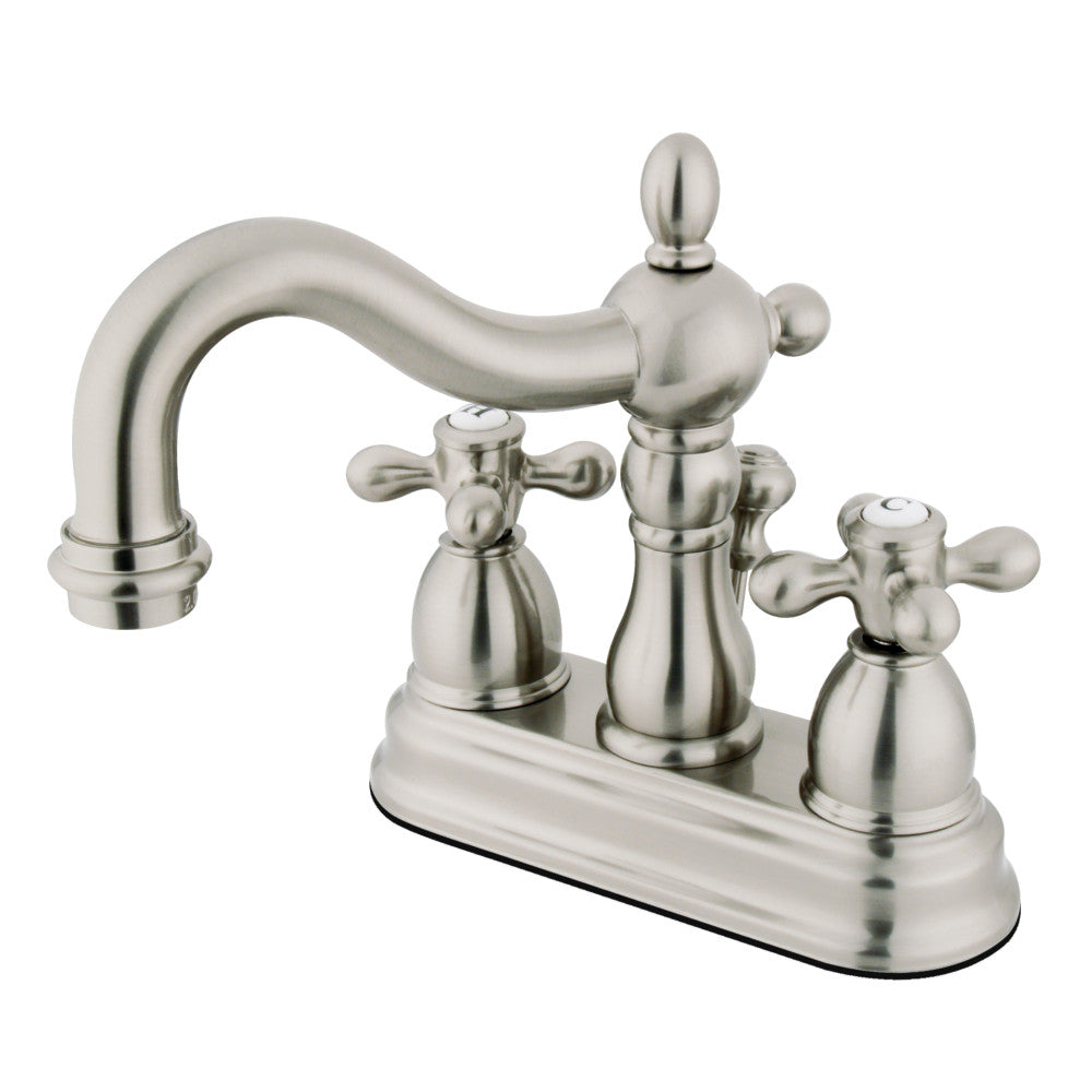 Heritage 4 Inch Centerset Bathroom Faucet in Brushed Nickel